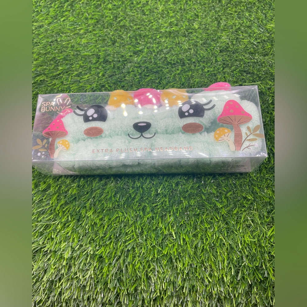 Plush Mushroom Spa Headband, Multi, NWT